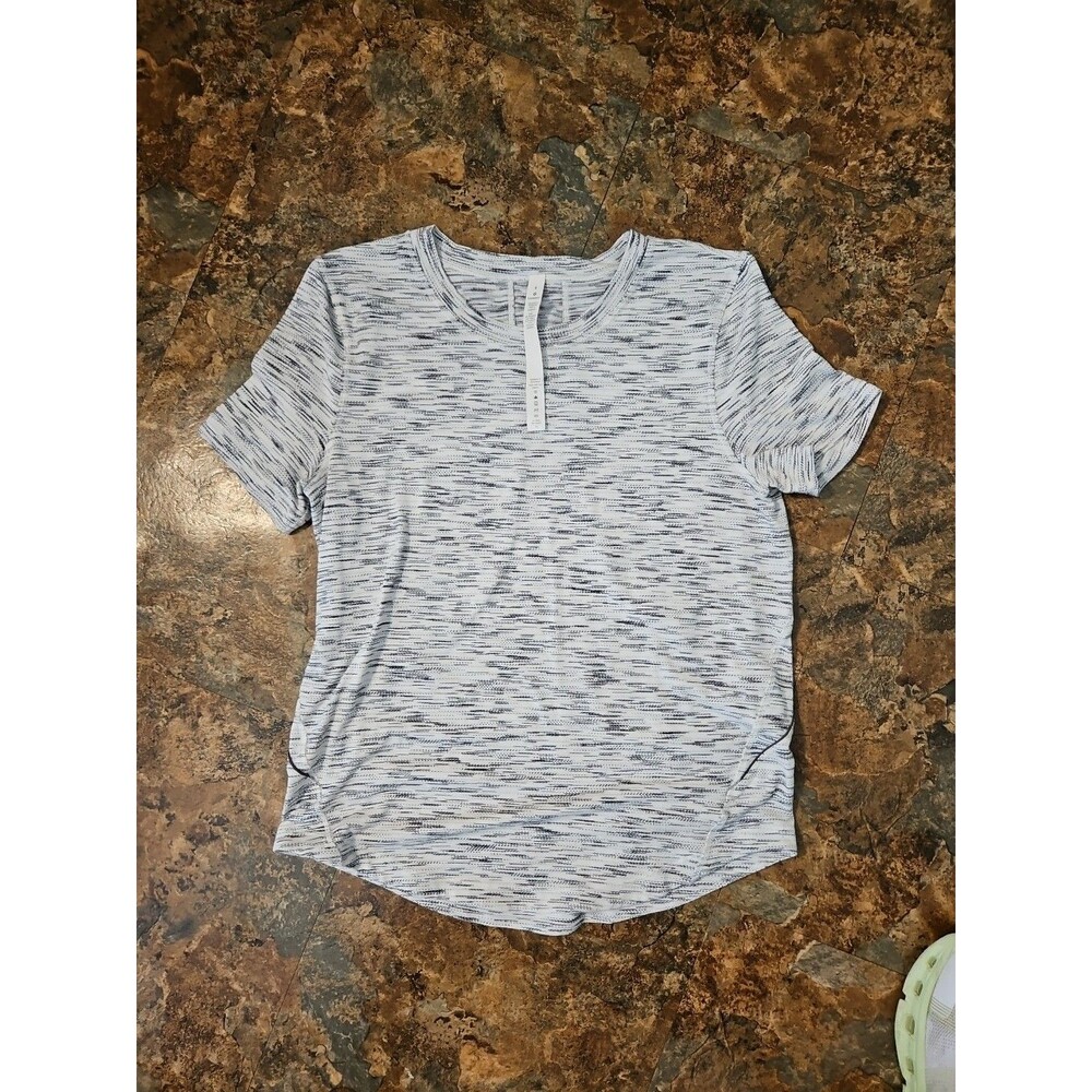 Lululemon Athletica Heathered Short Sleeve Athletic Top Women's Size 4(L10